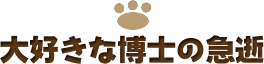 大好きな博士の急逝